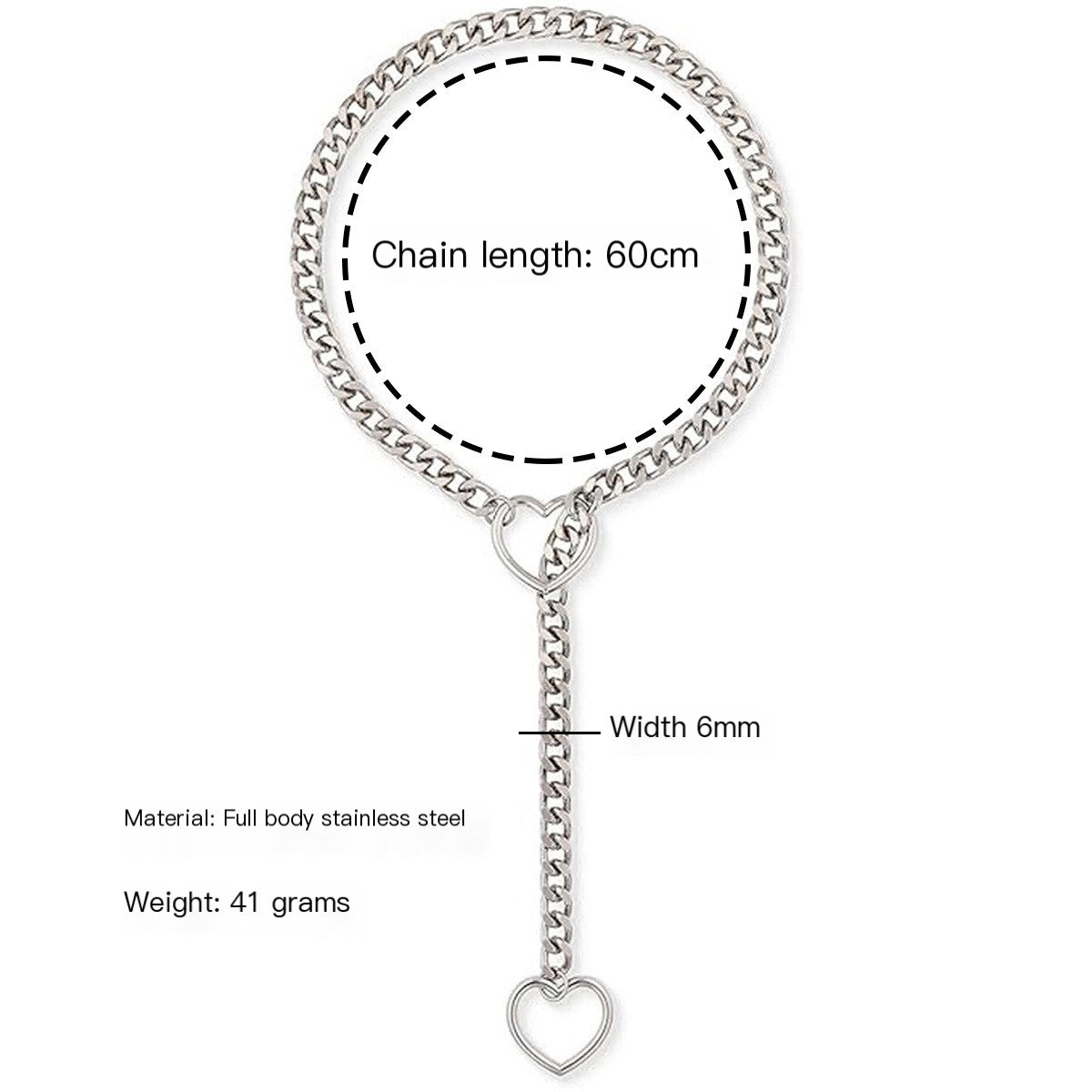 Elegant Heart Chain Pendant