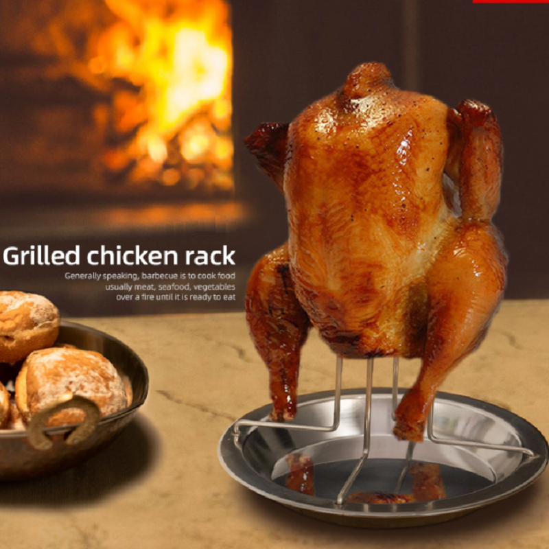 Sleek Carbon Steel Chicken Roaster